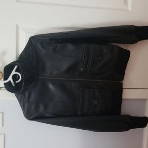 MANGO Leather Jacket, Medium